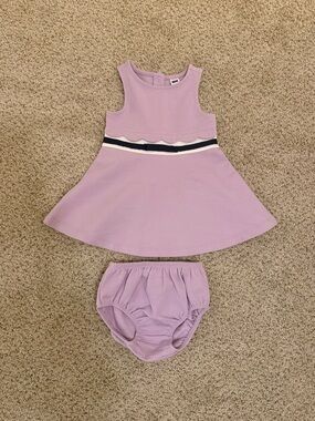 Janie and Jack purple sleeveless dress 6-12m